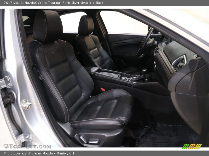 Sonic Silver Metallic / Black 2017 Mazda Mazda6 Grand Touring
