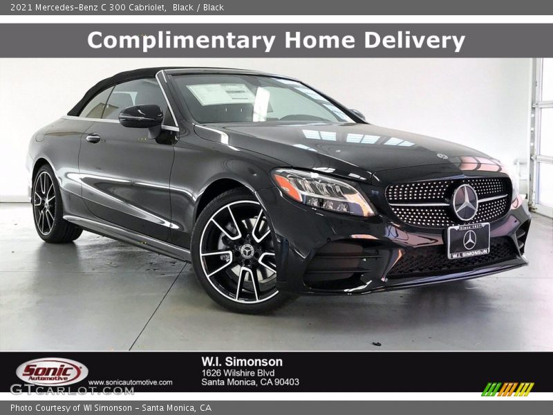 Black / Black 2021 Mercedes-Benz C 300 Cabriolet