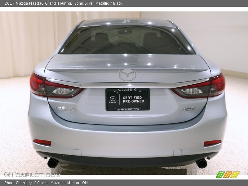 Sonic Silver Metallic / Black 2017 Mazda Mazda6 Grand Touring