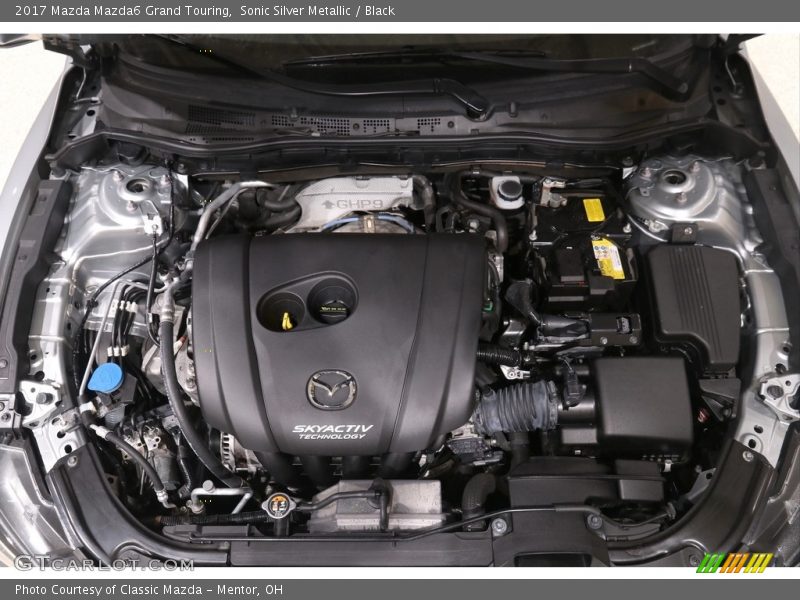 Sonic Silver Metallic / Black 2017 Mazda Mazda6 Grand Touring