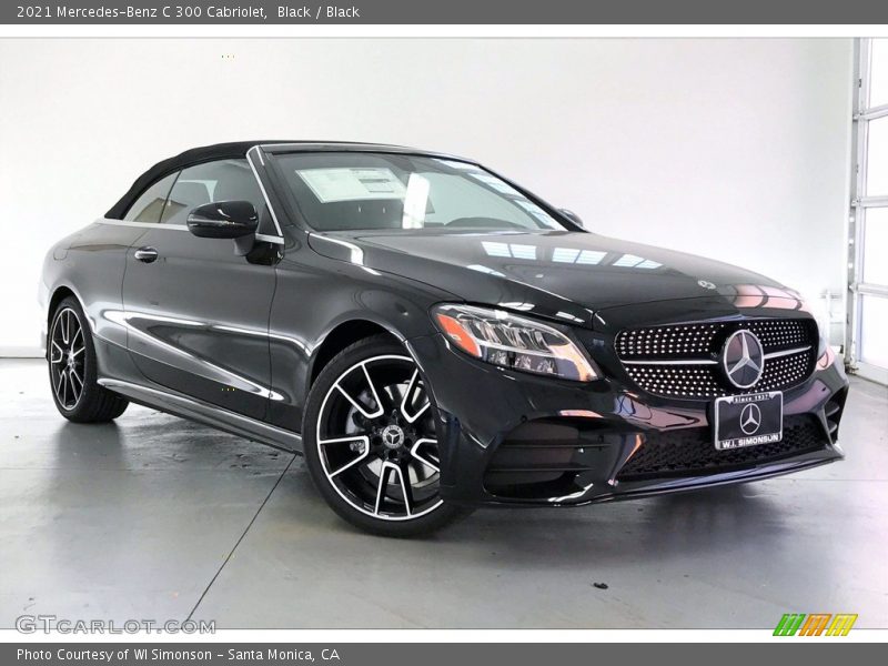 Black / Black 2021 Mercedes-Benz C 300 Cabriolet
