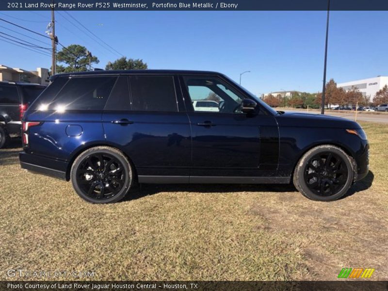 Portofino Blue Metallic / Ebony 2021 Land Rover Range Rover P525 Westminster