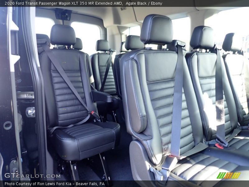 Agate Black / Ebony 2020 Ford Transit Passenger Wagon XLT 350 MR Extended AWD