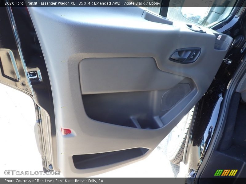 Agate Black / Ebony 2020 Ford Transit Passenger Wagon XLT 350 MR Extended AWD