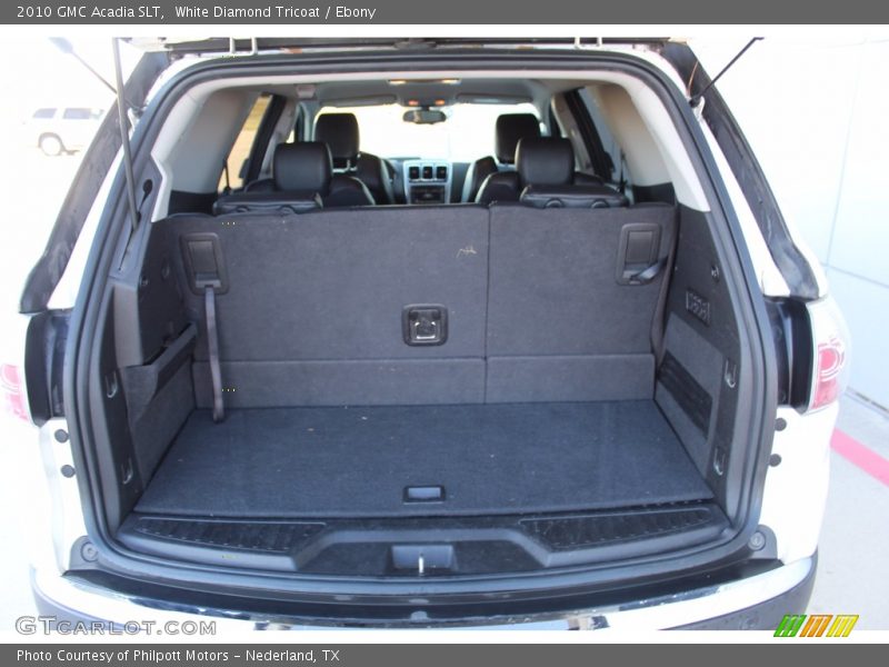 White Diamond Tricoat / Ebony 2010 GMC Acadia SLT