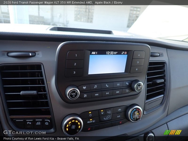 Agate Black / Ebony 2020 Ford Transit Passenger Wagon XLT 350 MR Extended AWD