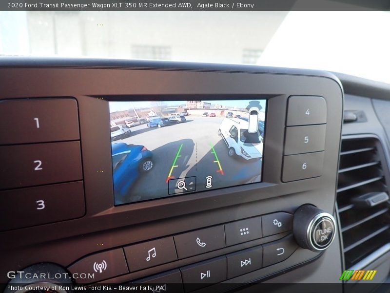 Agate Black / Ebony 2020 Ford Transit Passenger Wagon XLT 350 MR Extended AWD