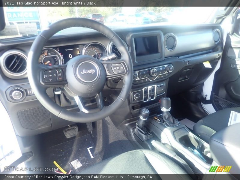 Bright White / Black 2021 Jeep Gladiator Sport 4x4
