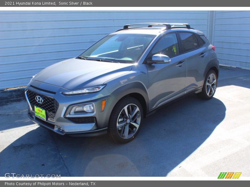 Sonic Silver / Black 2021 Hyundai Kona Limited