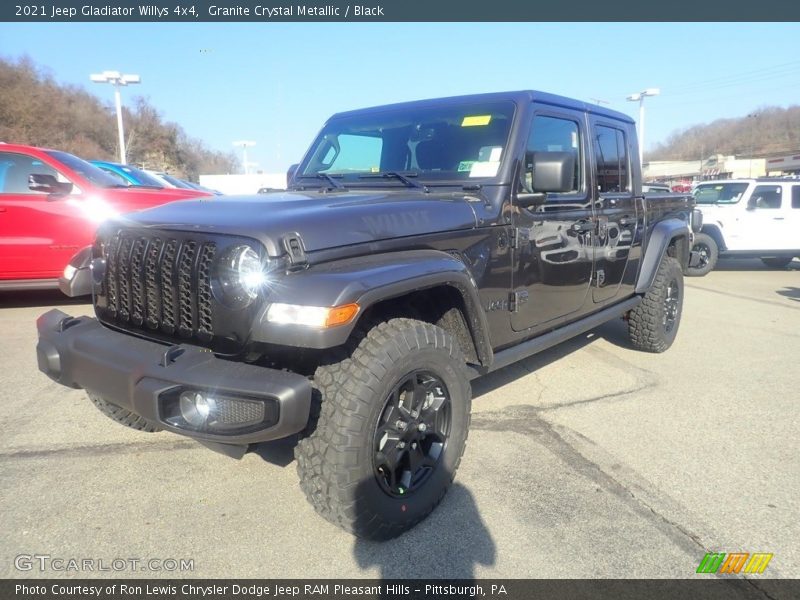 Granite Crystal Metallic / Black 2021 Jeep Gladiator Willys 4x4