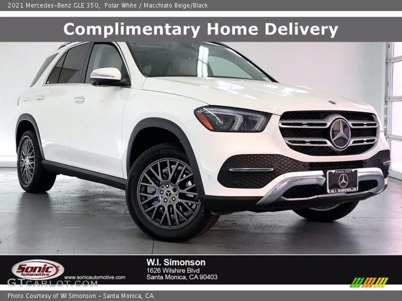 Polar White / Macchiato Beige/Black 2021 Mercedes-Benz GLE 350