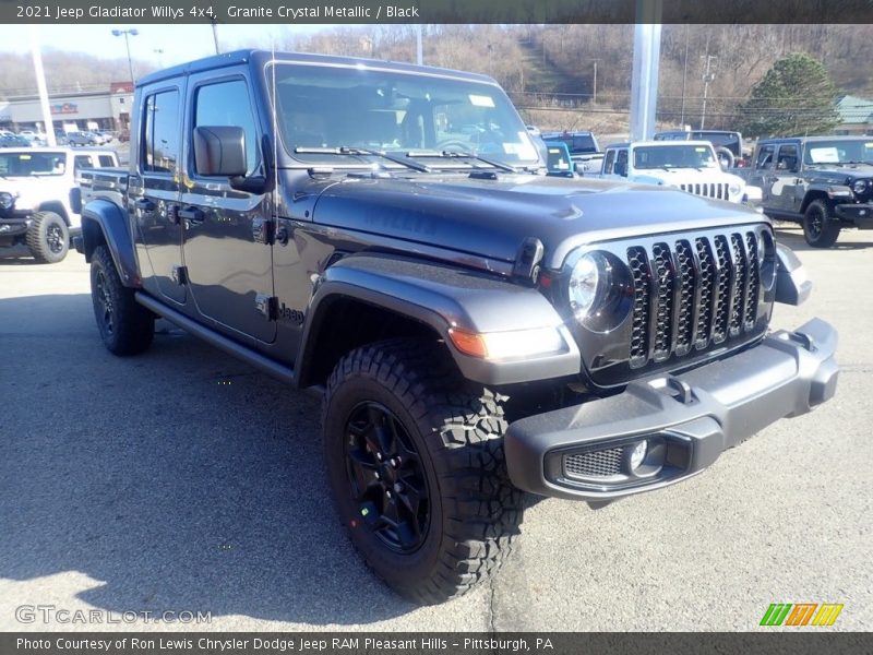 Granite Crystal Metallic / Black 2021 Jeep Gladiator Willys 4x4