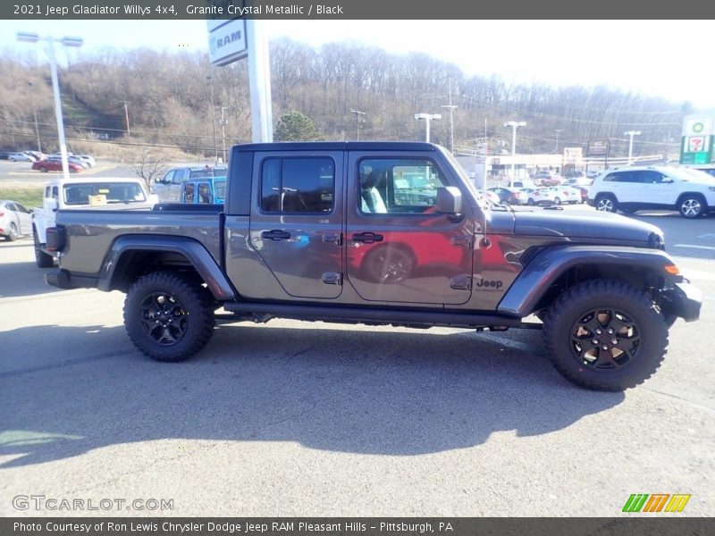 Granite Crystal Metallic / Black 2021 Jeep Gladiator Willys 4x4