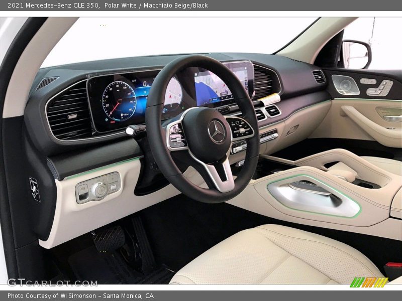 Polar White / Macchiato Beige/Black 2021 Mercedes-Benz GLE 350