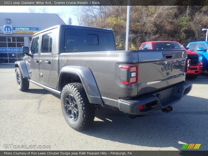 Granite Crystal Metallic / Black 2021 Jeep Gladiator Willys 4x4
