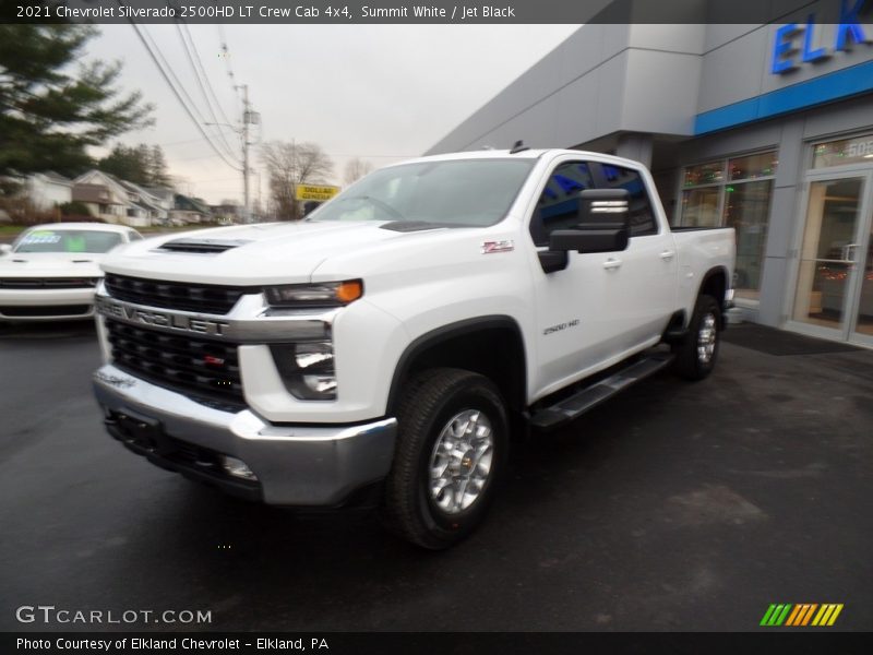 Summit White / Jet Black 2021 Chevrolet Silverado 2500HD LT Crew Cab 4x4