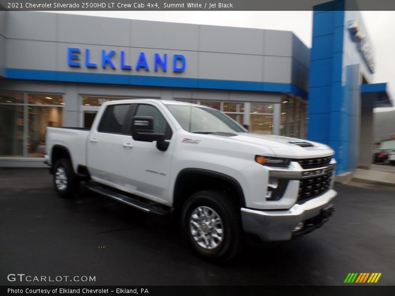 Summit White / Jet Black 2021 Chevrolet Silverado 2500HD LT Crew Cab 4x4