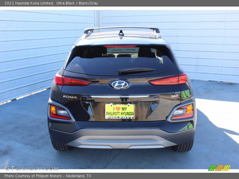 Ultra Black / Black/Gray 2021 Hyundai Kona Limited