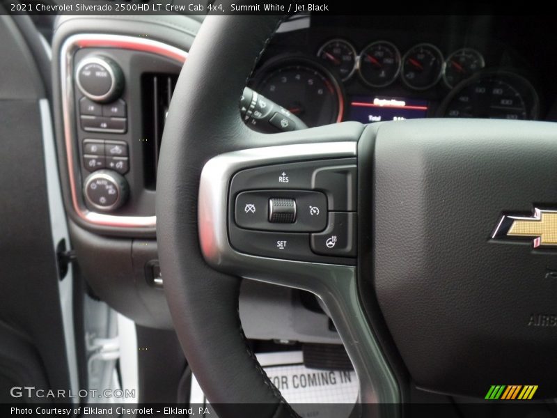 Summit White / Jet Black 2021 Chevrolet Silverado 2500HD LT Crew Cab 4x4
