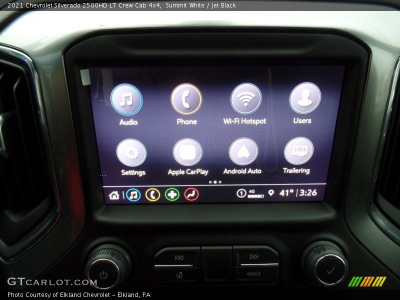Summit White / Jet Black 2021 Chevrolet Silverado 2500HD LT Crew Cab 4x4