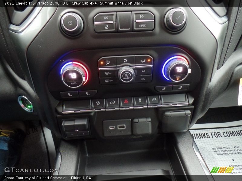 Controls of 2021 Silverado 2500HD LT Crew Cab 4x4