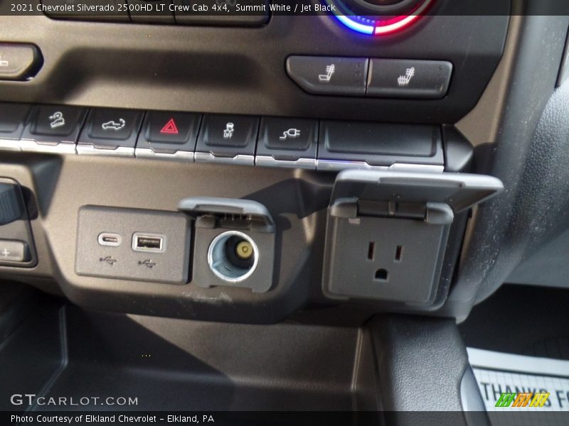 Summit White / Jet Black 2021 Chevrolet Silverado 2500HD LT Crew Cab 4x4