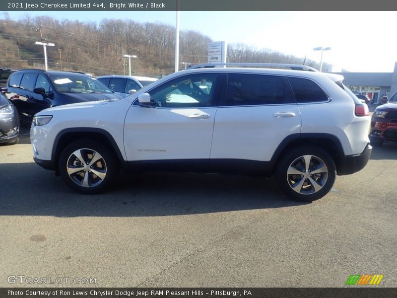Bright White / Black 2021 Jeep Cherokee Limited 4x4