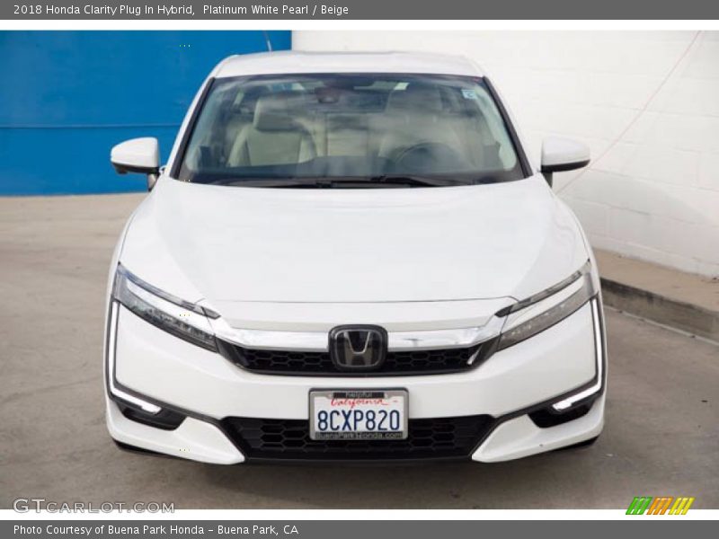 Platinum White Pearl / Beige 2018 Honda Clarity Plug In Hybrid