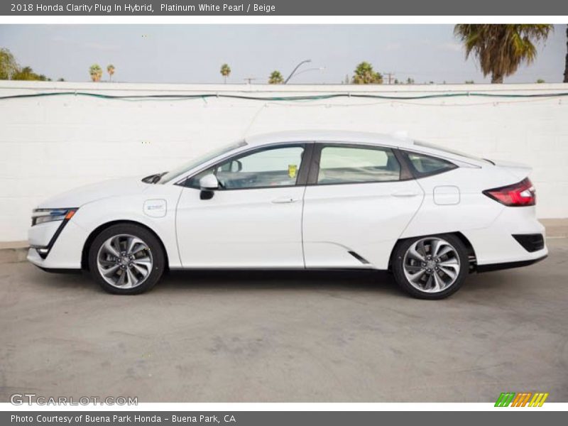 Platinum White Pearl / Beige 2018 Honda Clarity Plug In Hybrid