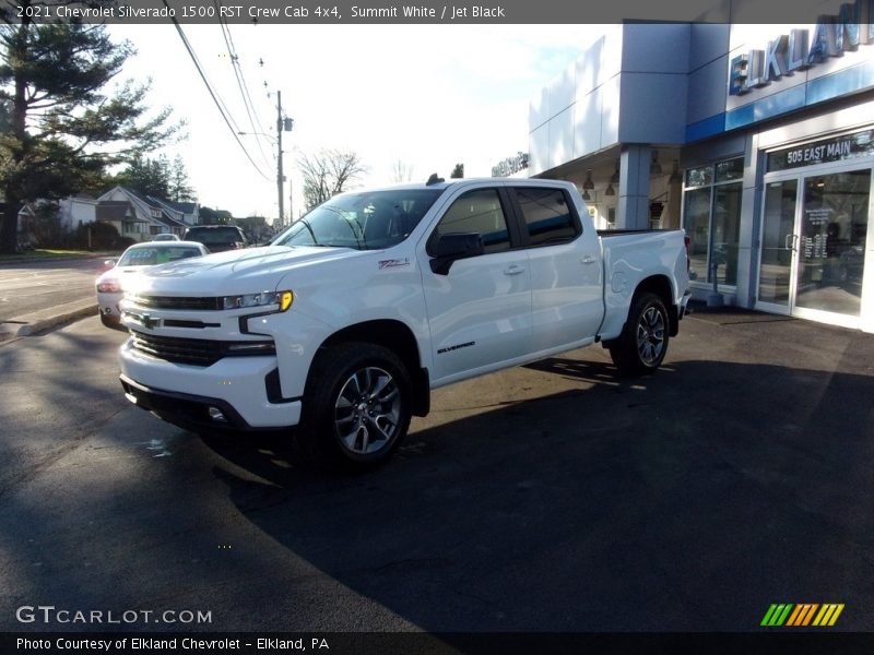 Summit White / Jet Black 2021 Chevrolet Silverado 1500 RST Crew Cab 4x4