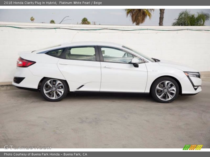 Platinum White Pearl / Beige 2018 Honda Clarity Plug In Hybrid