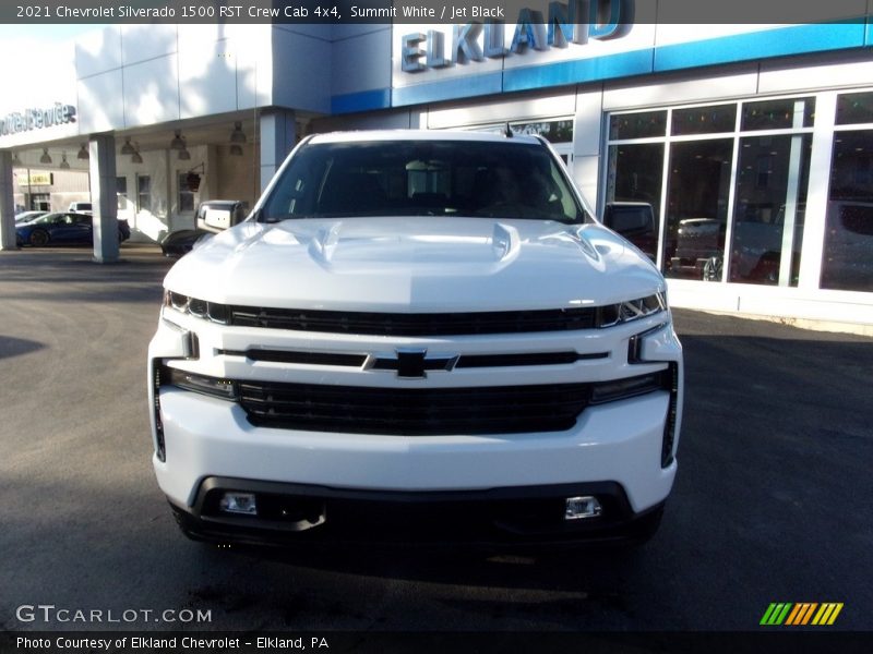 Summit White / Jet Black 2021 Chevrolet Silverado 1500 RST Crew Cab 4x4