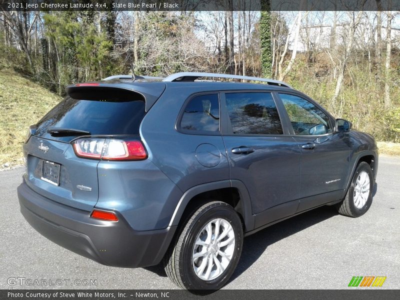 Slate Blue Pearl / Black 2021 Jeep Cherokee Latitude 4x4