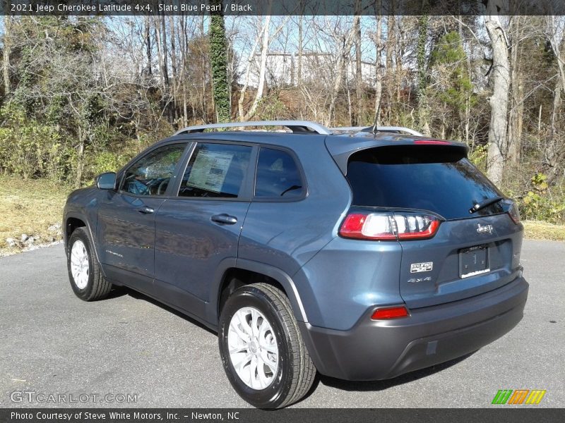 Slate Blue Pearl / Black 2021 Jeep Cherokee Latitude 4x4