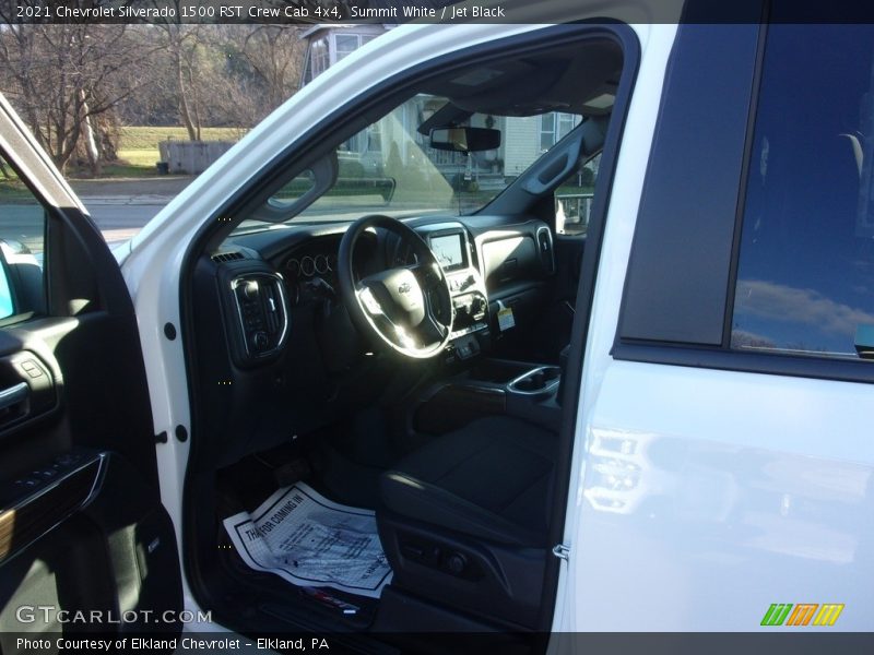 Summit White / Jet Black 2021 Chevrolet Silverado 1500 RST Crew Cab 4x4