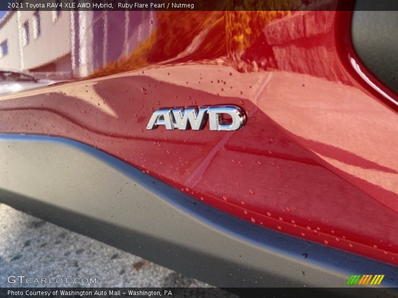 Ruby Flare Pearl / Nutmeg 2021 Toyota RAV4 XLE AWD Hybrid