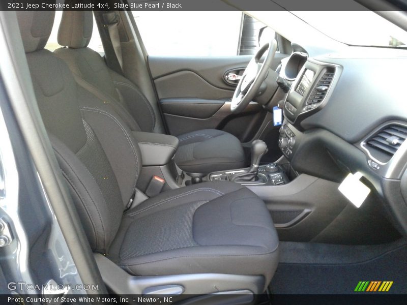 Slate Blue Pearl / Black 2021 Jeep Cherokee Latitude 4x4