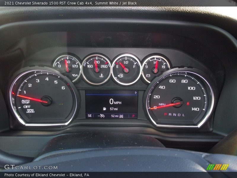 Summit White / Jet Black 2021 Chevrolet Silverado 1500 RST Crew Cab 4x4