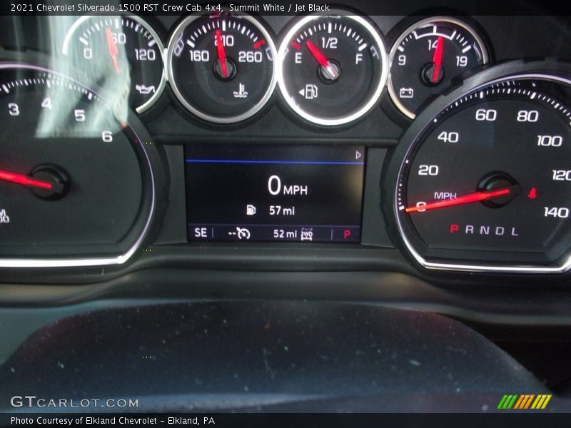Summit White / Jet Black 2021 Chevrolet Silverado 1500 RST Crew Cab 4x4