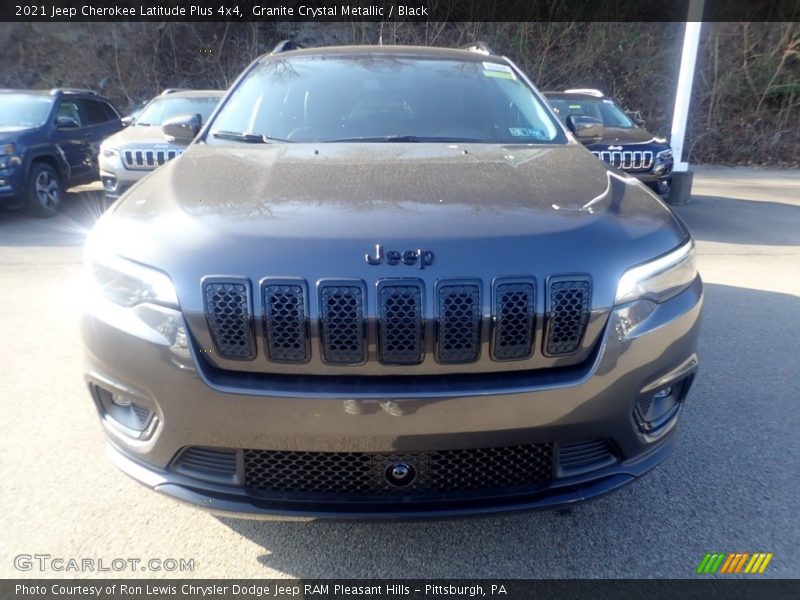 Granite Crystal Metallic / Black 2021 Jeep Cherokee Latitude Plus 4x4