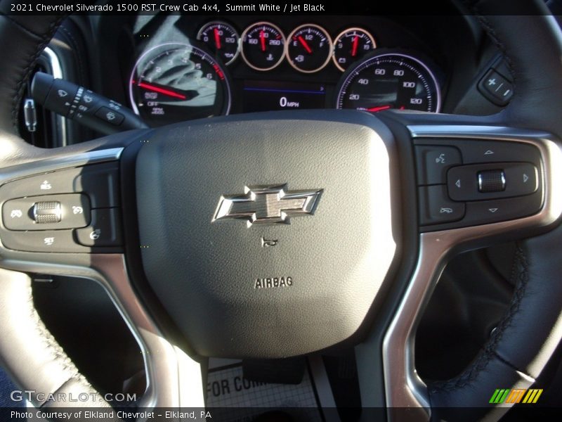Summit White / Jet Black 2021 Chevrolet Silverado 1500 RST Crew Cab 4x4
