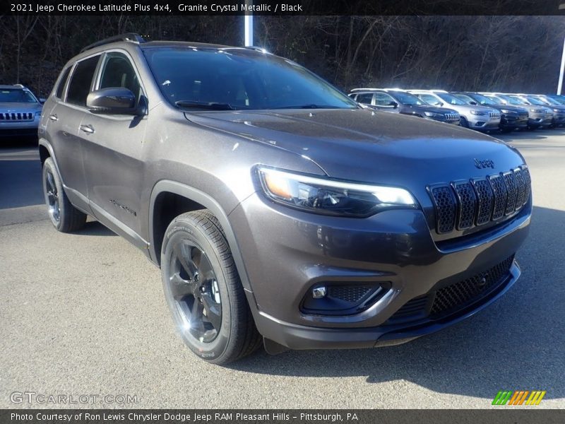 Granite Crystal Metallic / Black 2021 Jeep Cherokee Latitude Plus 4x4