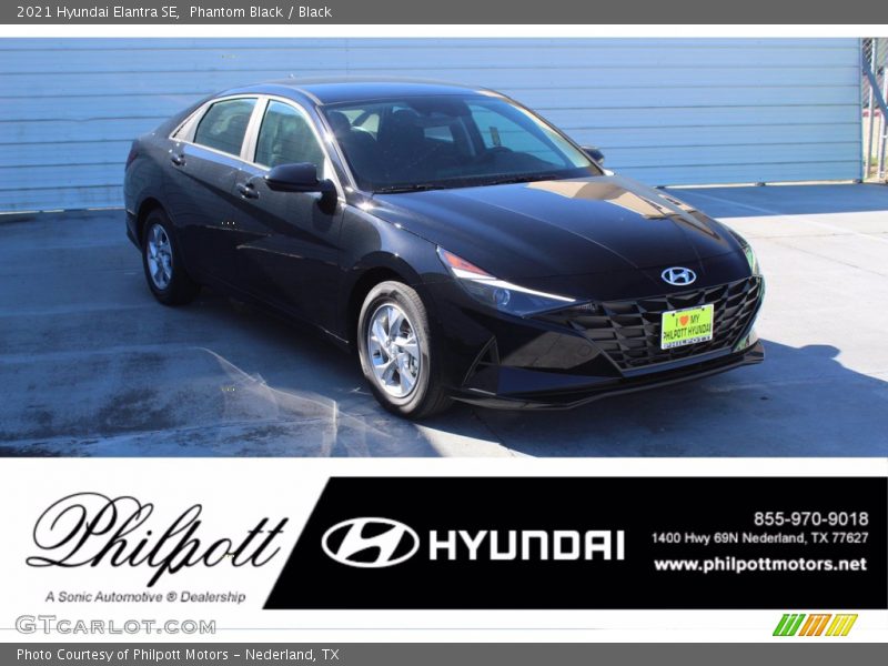 Phantom Black / Black 2021 Hyundai Elantra SE