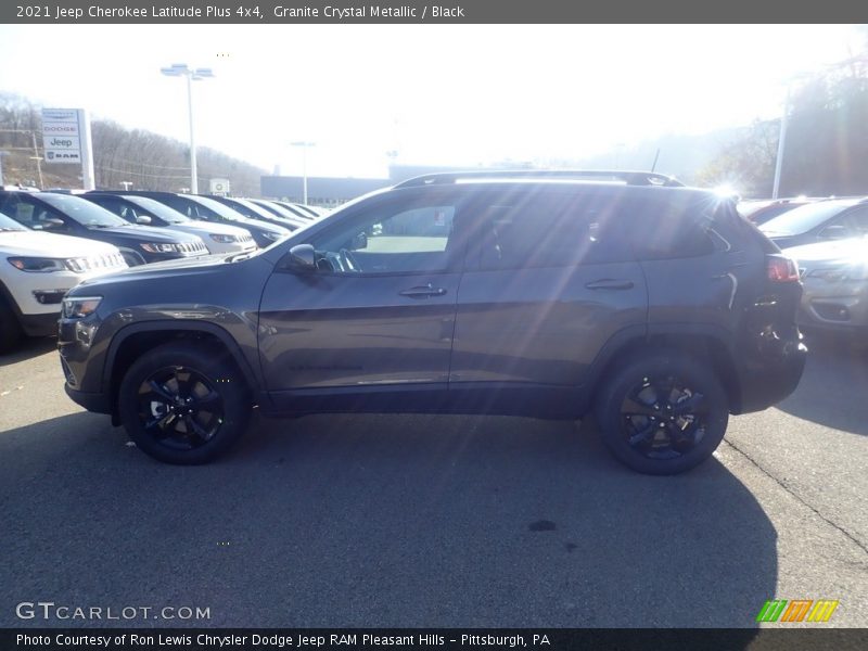 Granite Crystal Metallic / Black 2021 Jeep Cherokee Latitude Plus 4x4