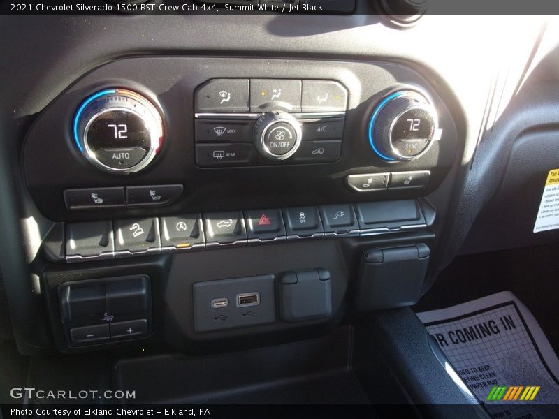 Summit White / Jet Black 2021 Chevrolet Silverado 1500 RST Crew Cab 4x4