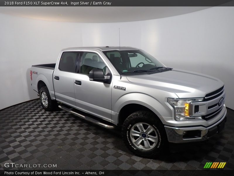 Ingot Silver / Earth Gray 2018 Ford F150 XLT SuperCrew 4x4