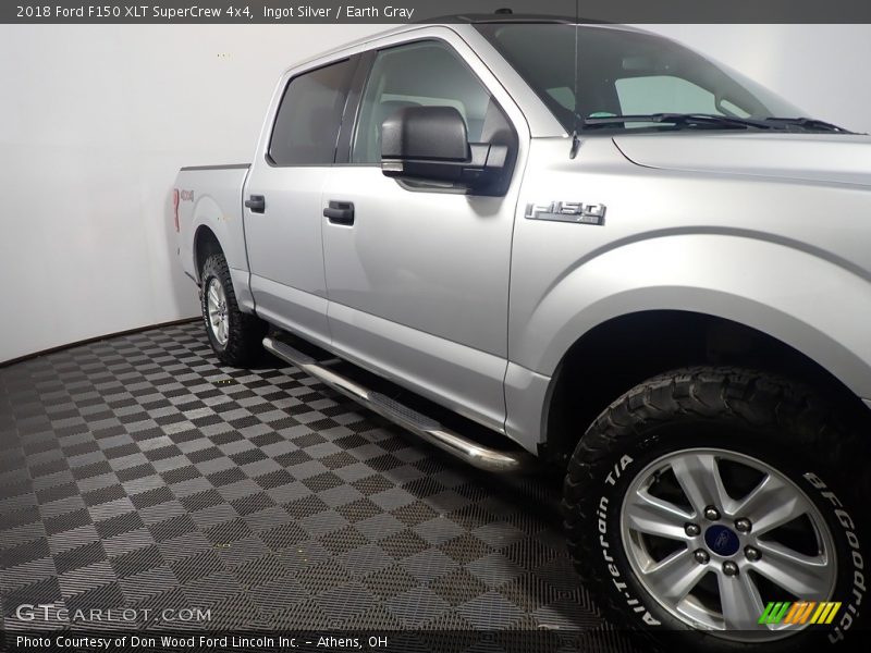 Ingot Silver / Earth Gray 2018 Ford F150 XLT SuperCrew 4x4
