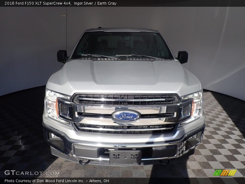 Ingot Silver / Earth Gray 2018 Ford F150 XLT SuperCrew 4x4