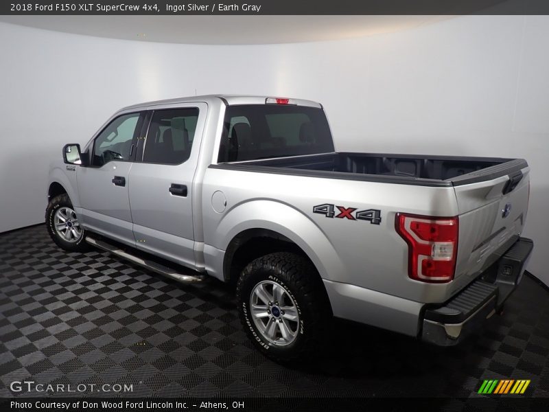 Ingot Silver / Earth Gray 2018 Ford F150 XLT SuperCrew 4x4