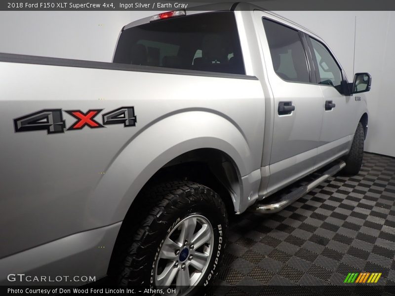 Ingot Silver / Earth Gray 2018 Ford F150 XLT SuperCrew 4x4